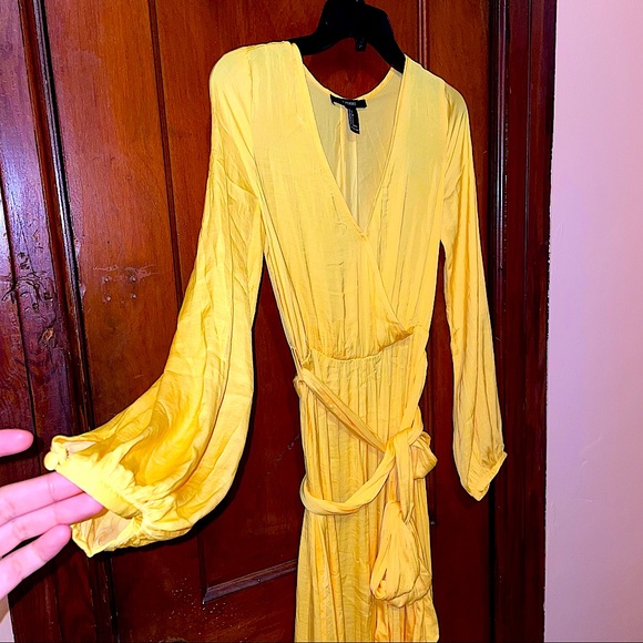 Bright yellow satin maxi dress ☀️ - Picture 1 of 4